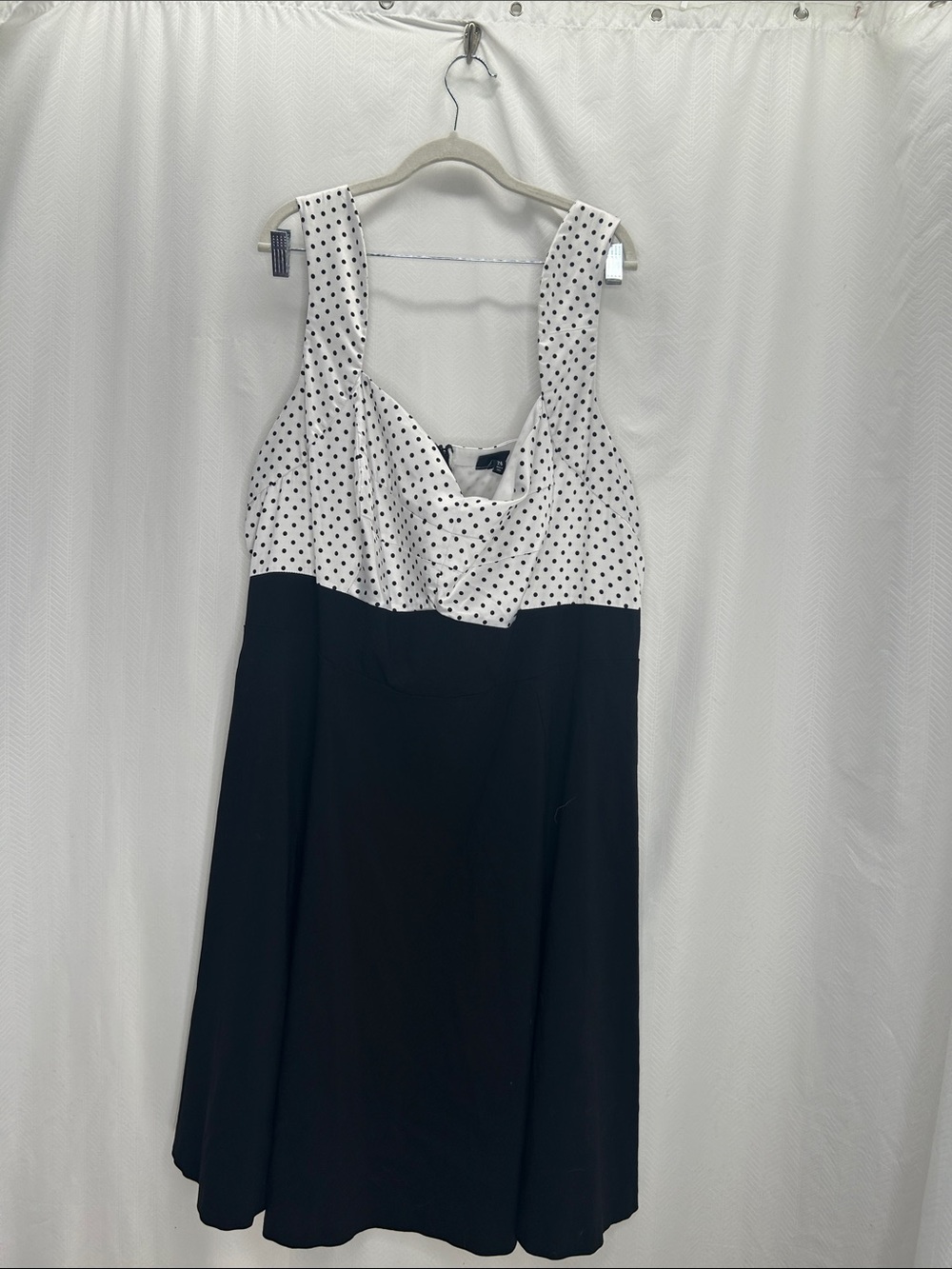 torrid Black and White Polka Dot Midi Dress